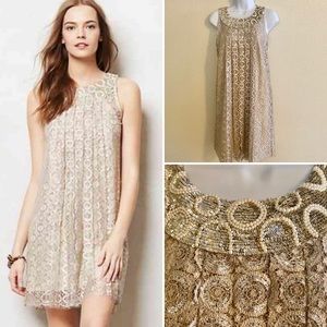 GORGEOUS BEADED JOYEUX LACE ANTHROPOLOGIE DRESS